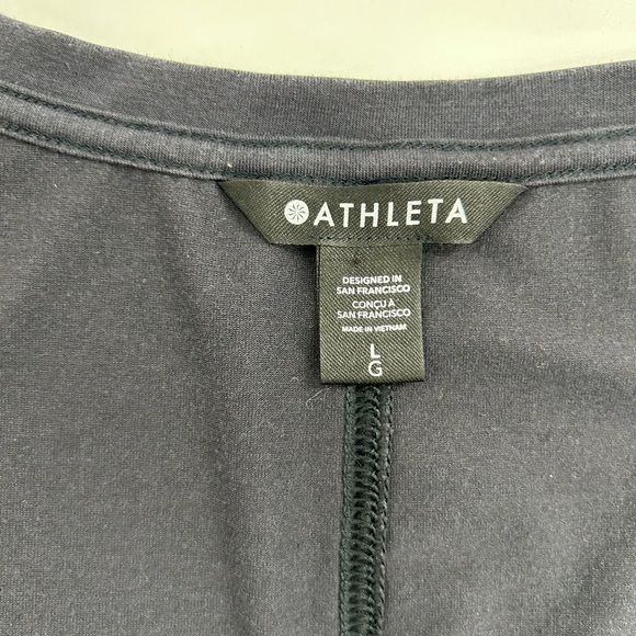 Athleta Charcoal Short Sleeve Tee - Picture 2 of 4